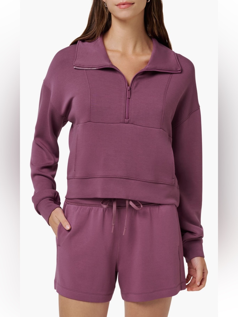 TravisMathew Travis Mathew Skyloft Half Zip Top sweatshirt purple womens XL NWT